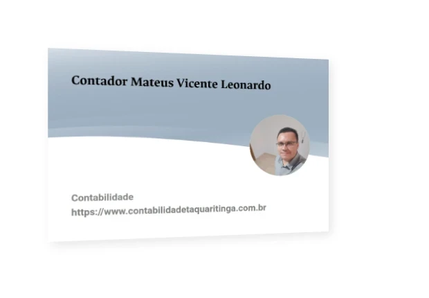 Teaser business card 3D